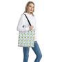 Cartoon Fish Pattern Print Tote Bag