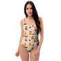 Cartoon Viking Norse One Piece Swimsuite