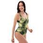 Cat Camouflage Print One Piece Swimsuite