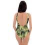 Cat Camouflage Print One Piece Swimsuite