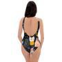 Cat Style Print One Piece Swimsuite