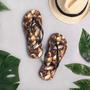 Celestial Smoky Quartz Summer Flip Flops