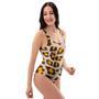 Cheetah Print One Piece Swimsuite