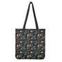 Chinese Dragon And Flower Pattern Print Tote Bag