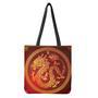 Chinese Dragon Zodiac Sign Print Tote Bag