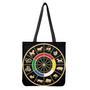 Chinese Zodiac Calendar Wheel Print Tote Bag