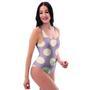 Chocolate Brown Polka Dot One Piece Swimsuite