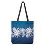 Christmas Snowflake Print Tote Bag