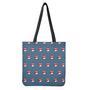 Christmas Snowy Penguin Pattern Print Tote Bag