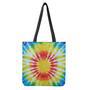 Circle Tie Dye Print Tote Bag