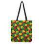 Classic Hemp Leaves Reggae Pattern Print Tote Bag