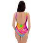 Colorful Abstract Paint One Piece Swimsuite