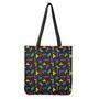 Colorful Block Puzzle Game Pattern Print Tote Bag