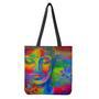 Colorful Buddha Print Tote Bag