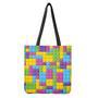 Colorful Building Blocks Pattern Print Tote Bag