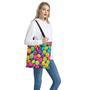 Colorful Chocolate Candy Print Tote Bag