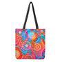 Colorful Circle Mandala Print Tote Bag