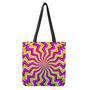 Colorful Dizzy Moving Optical Illusion Tote Bag