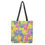 Colorful Gummy Bear Print Tote Bag