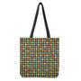 Colorful Houndstooth Print Tote Bag