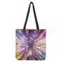 Colorful Hyperspace Print Tote Bag