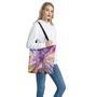 Colorful Hyperspace Print Tote Bag