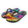 Colorful Lips Pop Art Flip Flops.