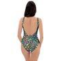 Colorful Neon Leopard One Piece Swimsuite