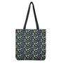 Colorful Paw And Bone Pattern Print Tote Bag