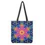 Colorful Psychedelic Kaleidoscope Print Tote Bag