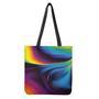 Colorful Psychedelic Print Tote Bag