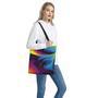 Colorful Psychedelic Print Tote Bag