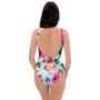 Colorful Rose Floral One Piece Swimsuite