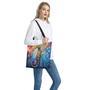 Colorful Seahorse Print Tote Bag