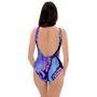 Colorful Snakeskin Print One Piece Swimsuite