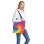 Colorful Spiral Tie Dye Print Tote Bag