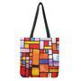 Colorful Stained Glass Mosaic Print Tote Bag