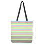 Colorful Striped Pattern Print Tote Bag