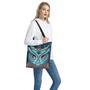 Colorful Tribal Owl Print Tote Bag