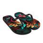 Colorful Tropical Flower Flip Flops.