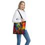 Colorful Universe Galaxy Space Print Tote Bag