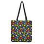 Colorful Weed Leaf Pattern Print Tote Bag