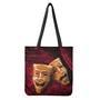 Comedy And Tragedy Theater Masks Print Tote Bag