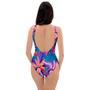 Cordyline Tropical Floral Print One Piece Swimsuite