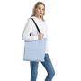 Cornflower Blue And White Gingham Print Tote Bag