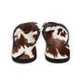 Cowhide Print Flip-Flops