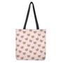 Cute Brown Bear Pattern Print Tote Bag