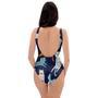 Cute Cat Style Print One Piece Swimsuite