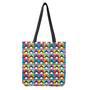 Cute Colorful Penguin Pattern Print Tote Bag