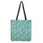 Cute Cow And Daisy Flower Pattern Print Tote Bag